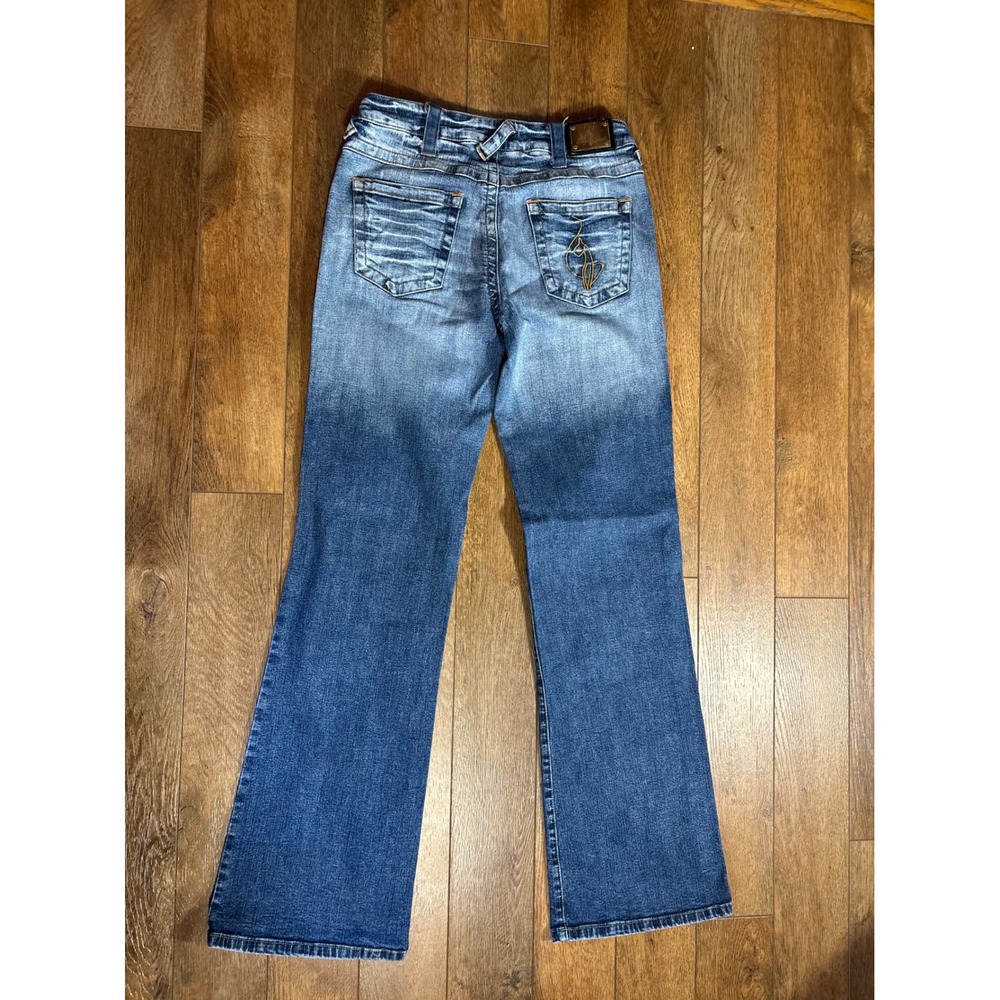 Baby Phat Flare Jeans - Faded Blue Denim